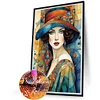 (40*60cm)Lady - Full Round Drill Diamond Painting