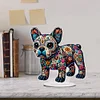 Diamond Painting Acrylic Dog Desktop Ornament Rhinestones Decorations for Adults