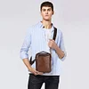 BAIGIO Leder Umh&auml;ngetasche Herren Schultertasche Vintage M&auml;nner Tasche Crossbody Bag Herrentasche zum Umh&auml;ngen Ledertasche mit Abnehmbarem Gurt f&uuml;r Business Arbeit Reise