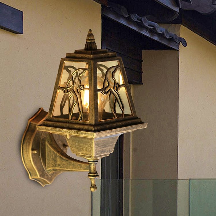 Farmhouse Swallow Sconce Lighting 1-Head Metallic Up/Down Wall Mount Lamp Fixture in Brass