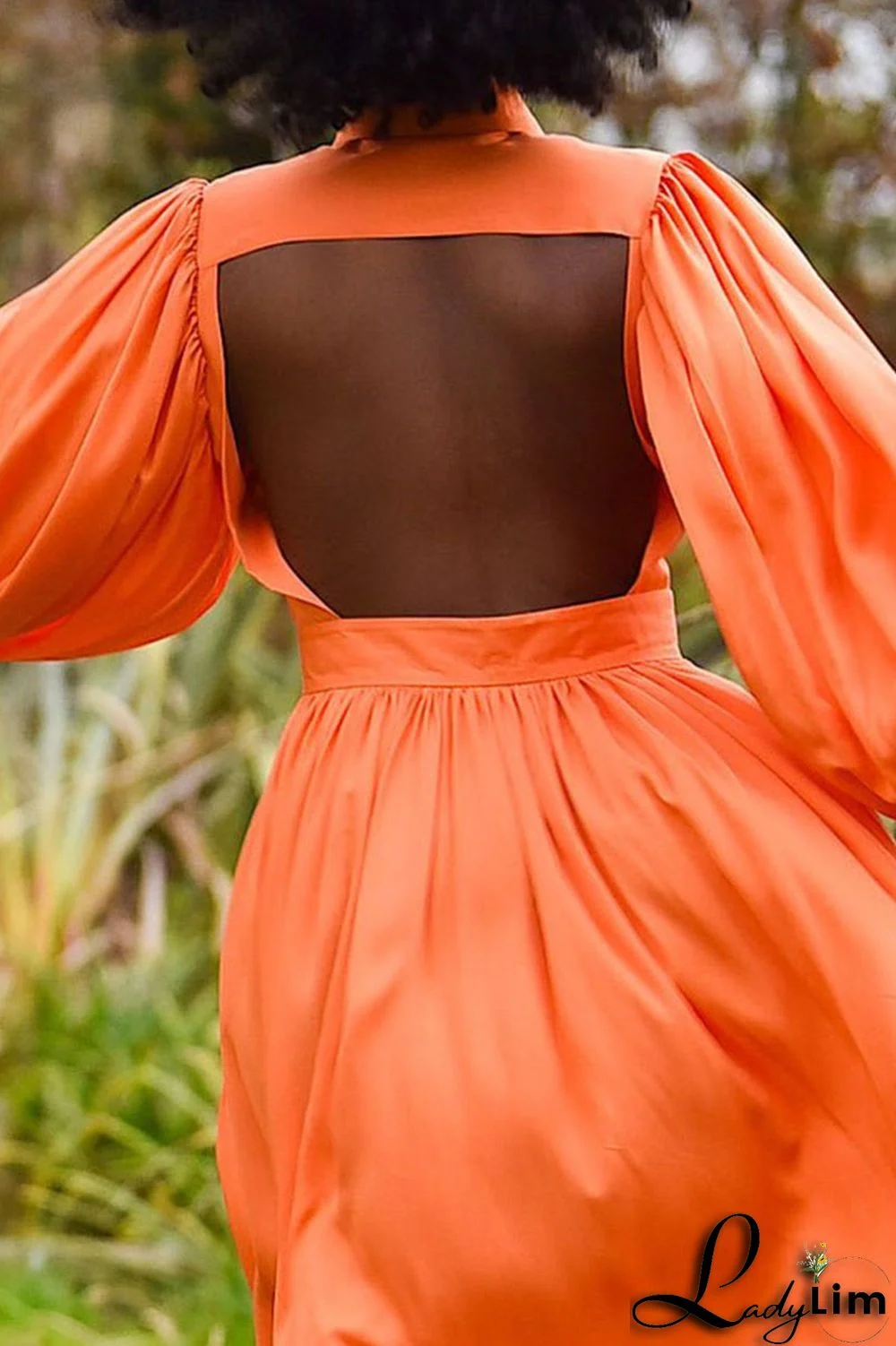 Tangerine Casual Elegant Solid Patchwork Buckle Turndown Collar Shirt Dress Dresses