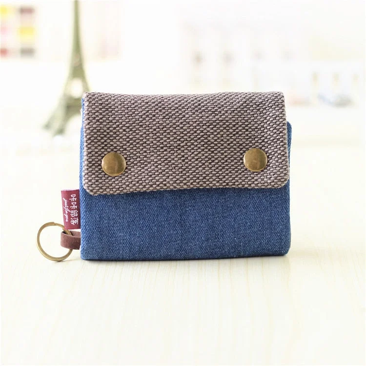 2020 Women Cotton Fabric Short Wallet for Female Large Capacity Coin Purse Card Holder Ladies Multifunction Men Purse Carteira