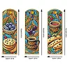 (US Only)3Pcs Butterfly DIY Diamond Art Bookmark Food Beverages Bookmark Art Supplies