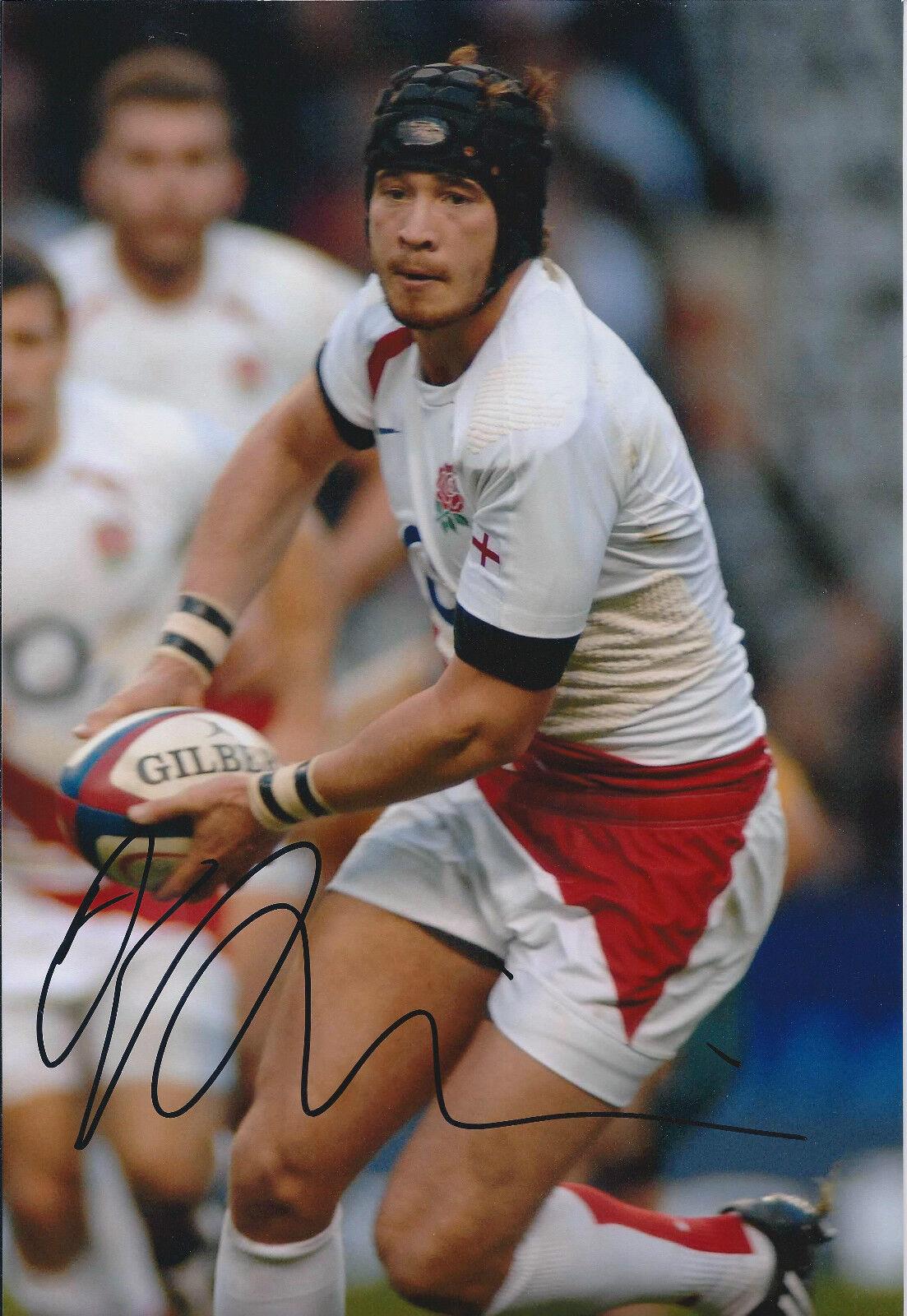 Danny CIPRIANI Signed Autograph 12x8 Photo Poster painting AFTAL COA RUGBY England Authentic