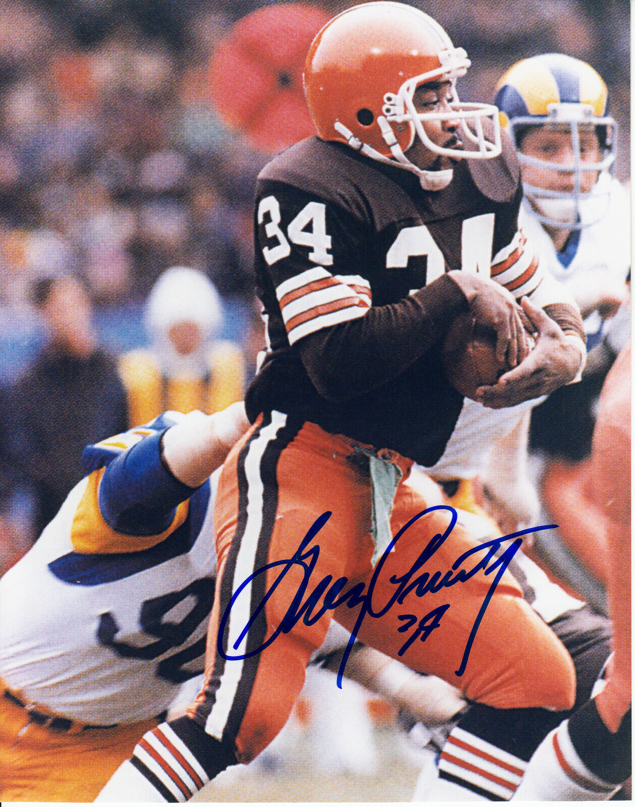 Greg Pruitt #1 8x10 Signed Poto w/ COA Cleveland Browns 031719