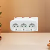 3 Horizontal Socket Power Adapter Power Converter Socket for Living Room Bedroom