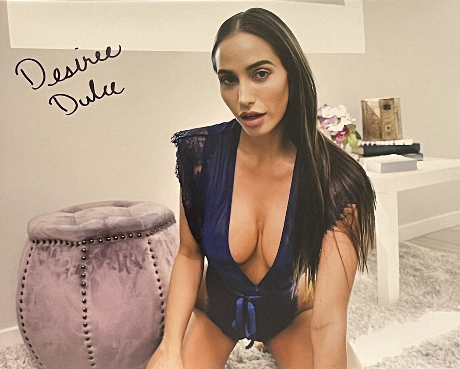 Desiree Dulce Signed Autographed Film Star Model 8x10 Photo Poster painting Beautiful Coa