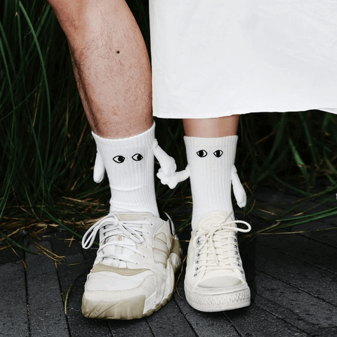 magnetic hand to hand socks for couples