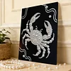 (30x40cm)Crab DIY Pearl Painting Framed Grape Handmade Pearl Material Art Kit Living Room Decor