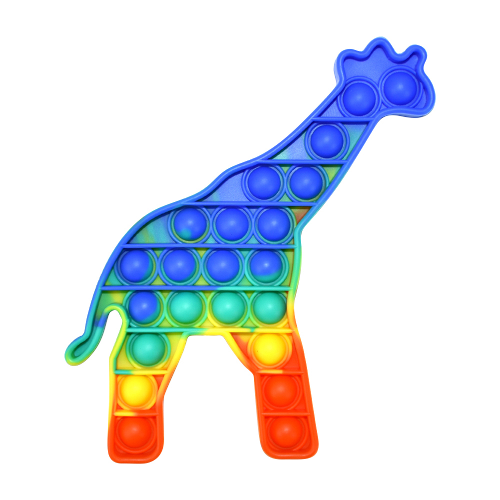 

Silicone Giraffe Push Bubble Autism Toy Kids Sensory Early Educational Tool, 501 Original