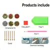 6pcs/set DIY Diamond Special Shape Pearl Art Hanging Wooden Christmas Tree Ornament Kit