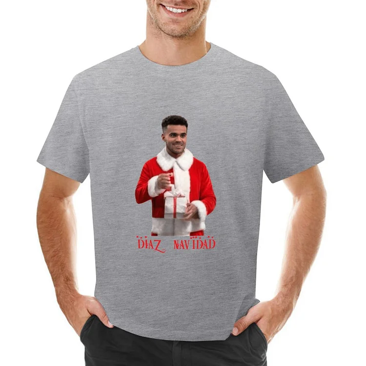 Santa Christmas Luis Diaz Inspired Football Culture Men's T-shirt	