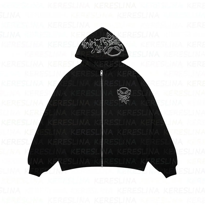 Athvotar Athvotar Fashion Brand Print Loose Sweater Y2K Hip Hop Street-Set T-Shirt Casual Top