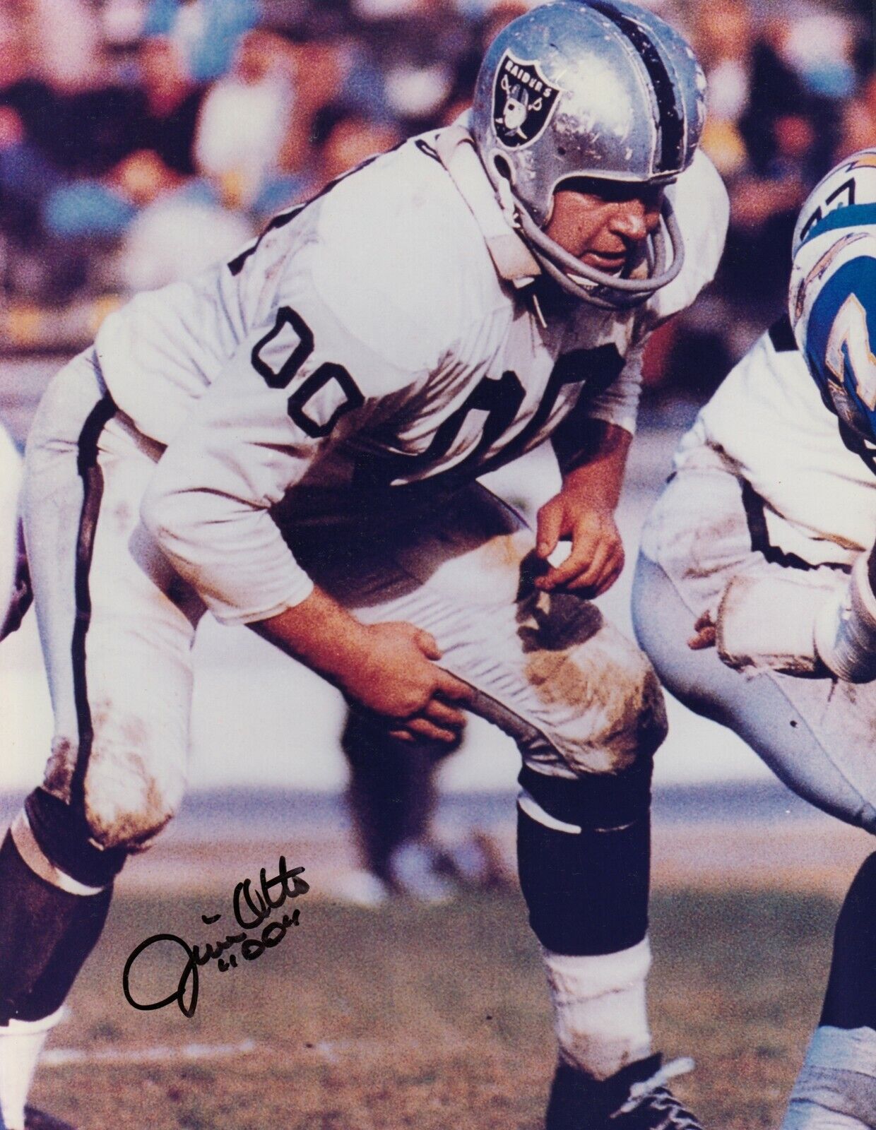 Jim Otto #3 8x10 Signed w/ COA Oakland Raiders 032419