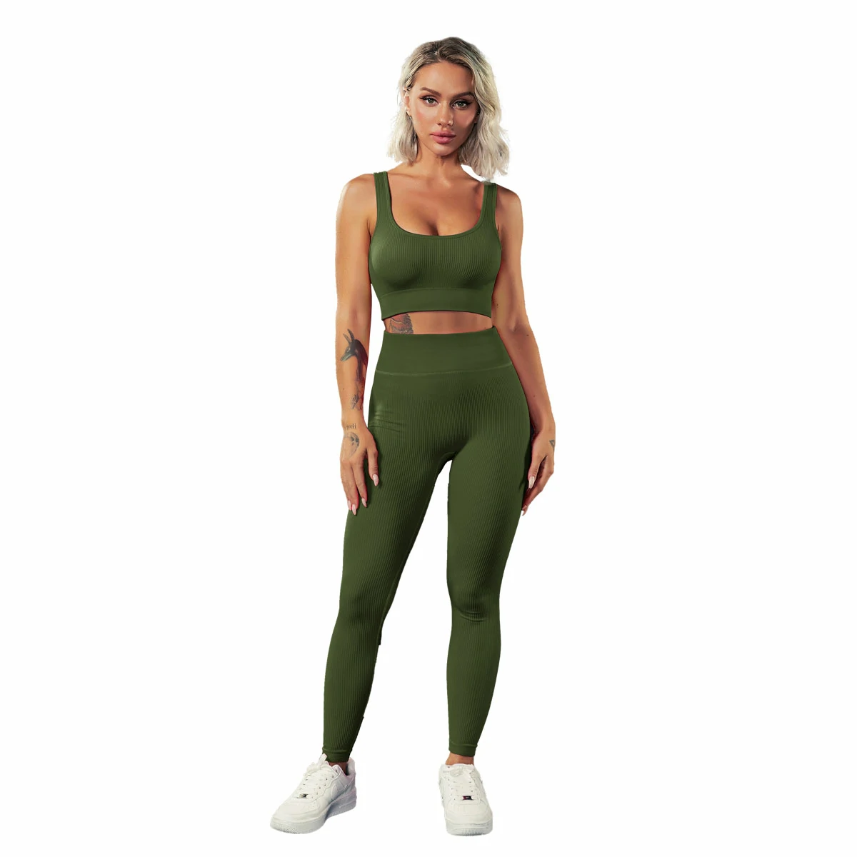 Hergymclothing sports leggings and bra set