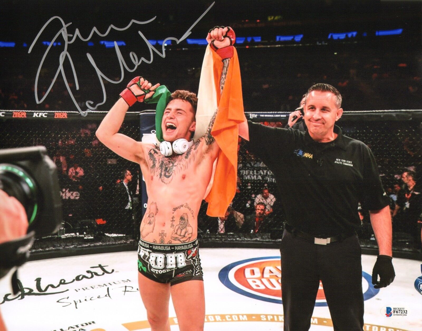 James Gallagher Signed 11x14 Photo Poster painting BAS Beckett COA Bellator MMA Picture Auto'd 4