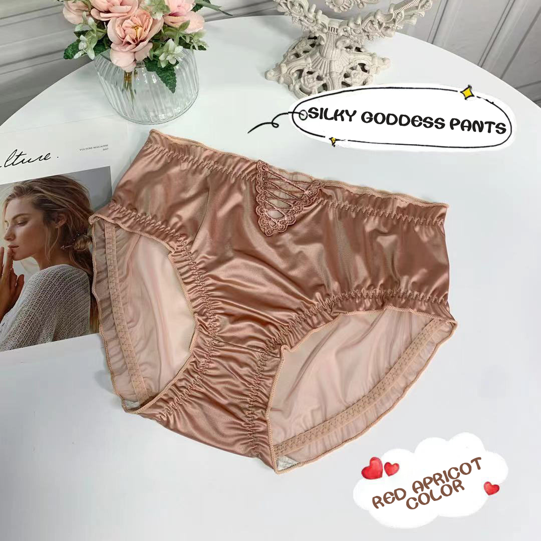 Lace underwear men's satin ice silk seamless briefs