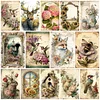 (Multi-Style) Vintage Poster - 11CT Stamped Cross Stitch 40*60cm/15.75*23.62in