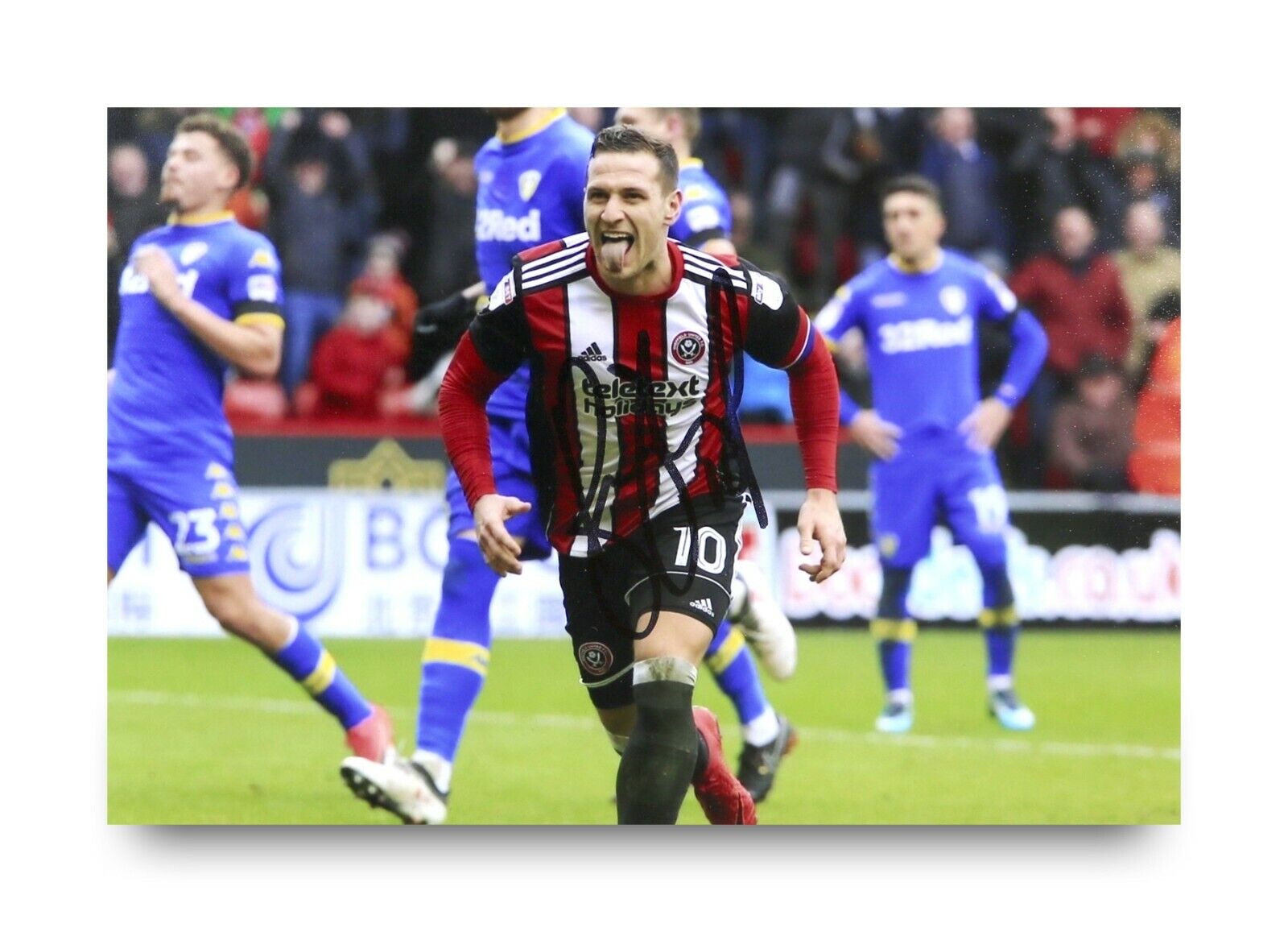 Billy Sharp Signed 6x4 Photo Poster painting Sheffield United FC England Genuine Autograph + COA