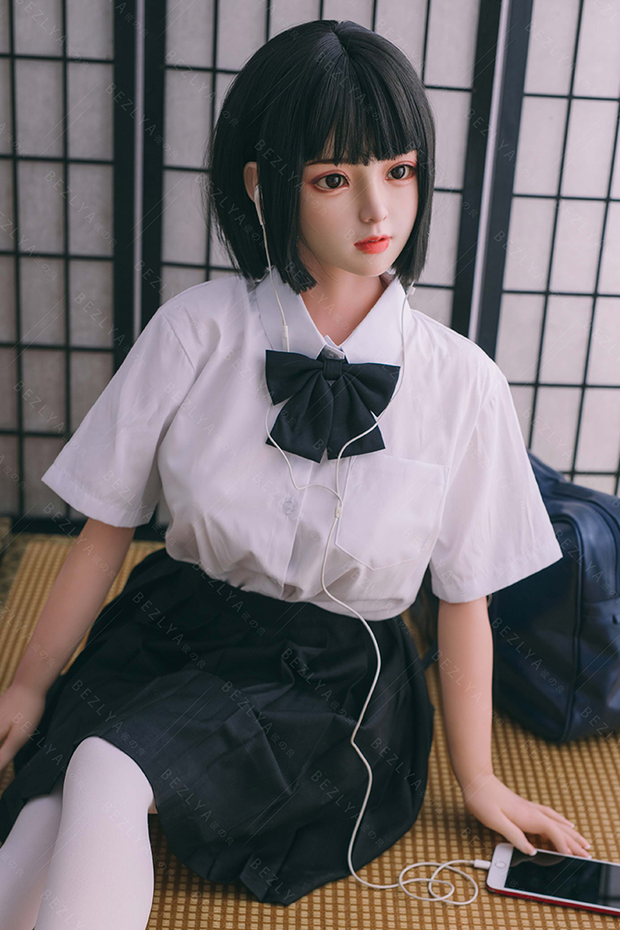 Bezlya 149cm Realistic College Girl School Uniform TPE Doll H4865 Bezlya HANIDOLL