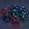 Light Up Dice,DND Dice Rechargeable with Charging Box,7 PCS LED Dice,Dungeons and Dragons Dice Polyhedral Dice Sets for Tabletop Games (Glowing dice)