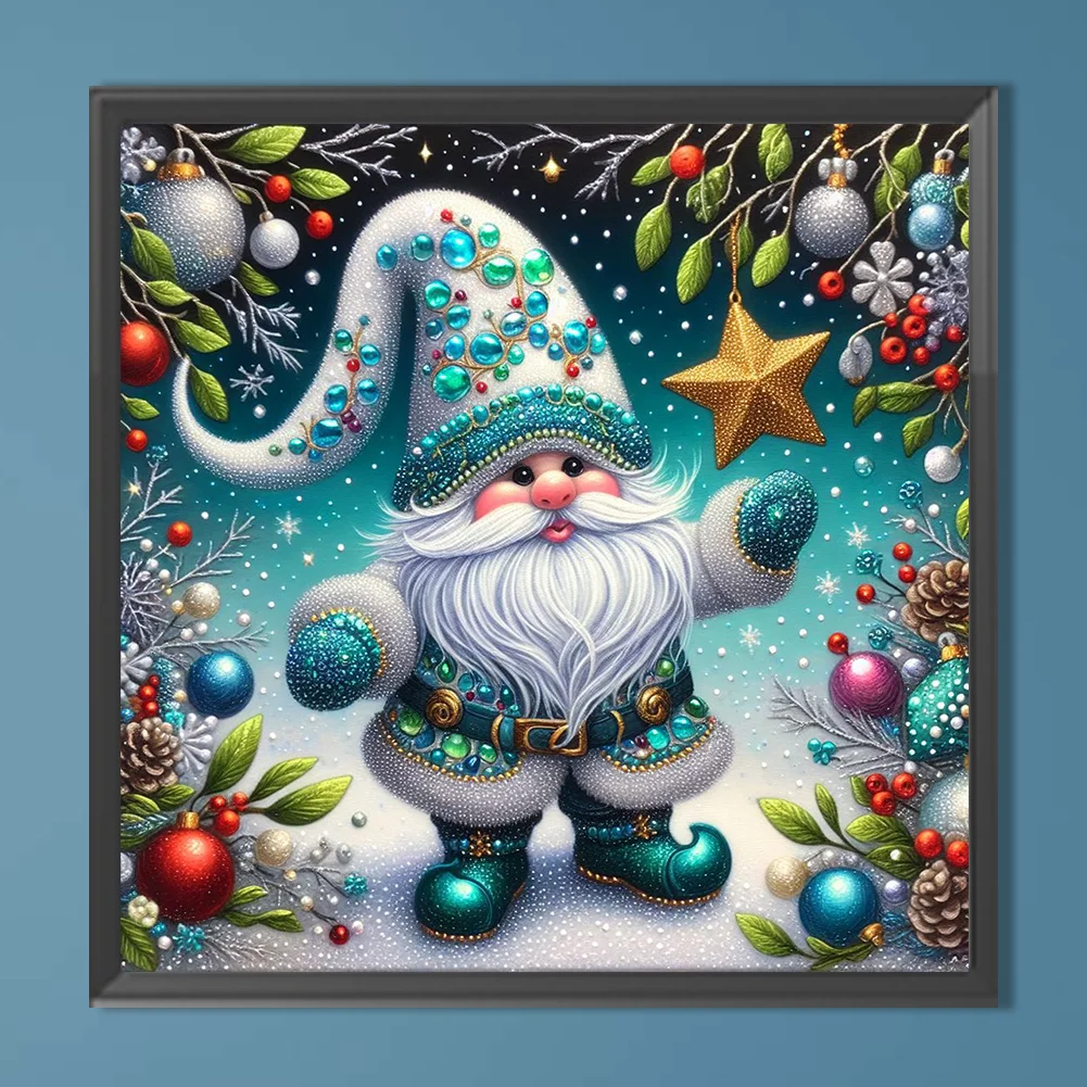 Diamond Painting - Full Round Drill - Christmas Gnome(Canvas|40*40cm)