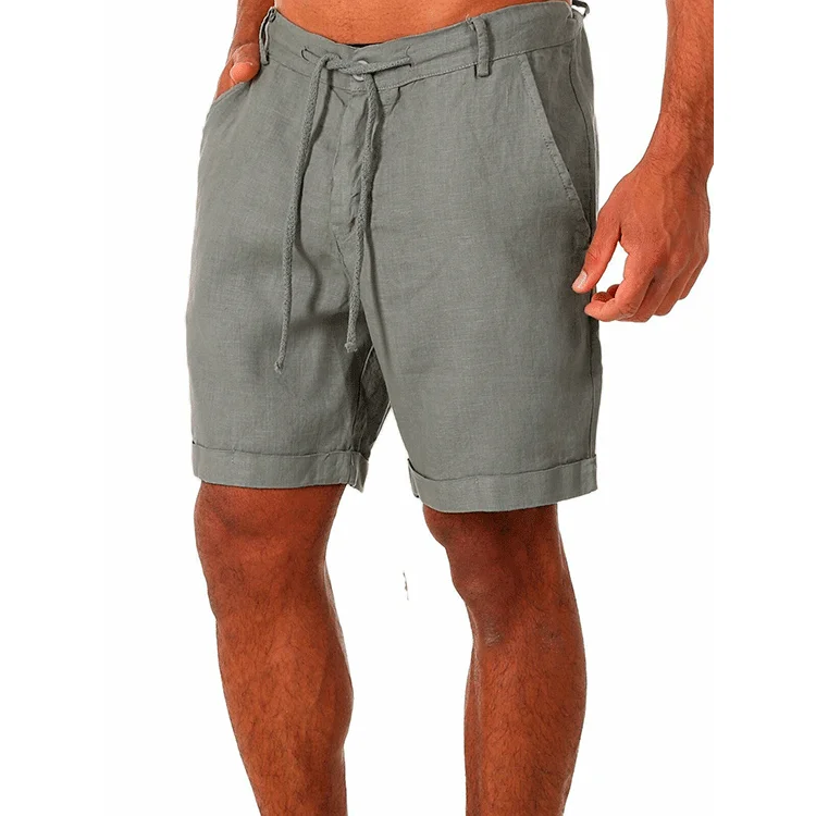 Cotton Linen Hawaiian Casual Shorts