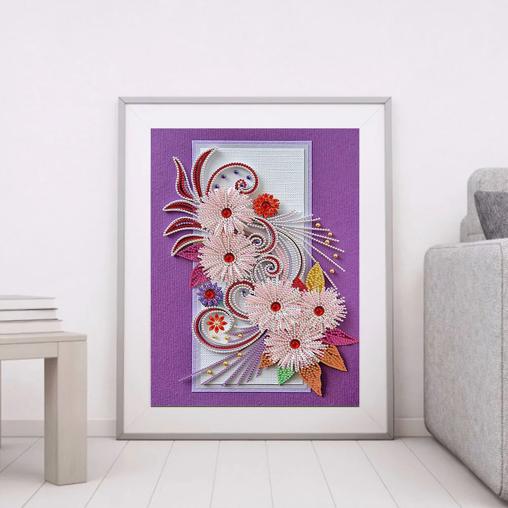 Diamond Painting - Special Shaped Drill - Flower(30*40cm)