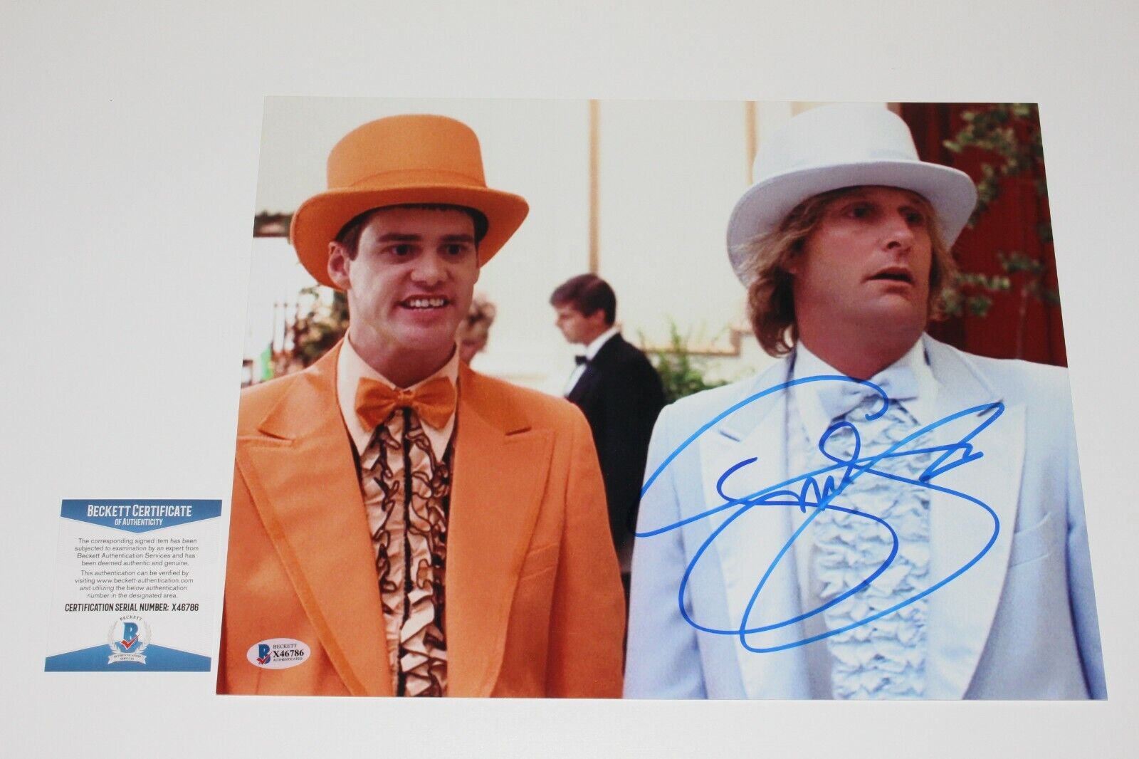 JEFF DANIELS SIGNED 'DUMBER AND DUMBER' 11x14 MOVIE Photo Poster painting BECKETT COA ACTOR