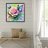 Diamond Painting - Full Round Drill - Rose Butterfly(Canvas|40*40cm)