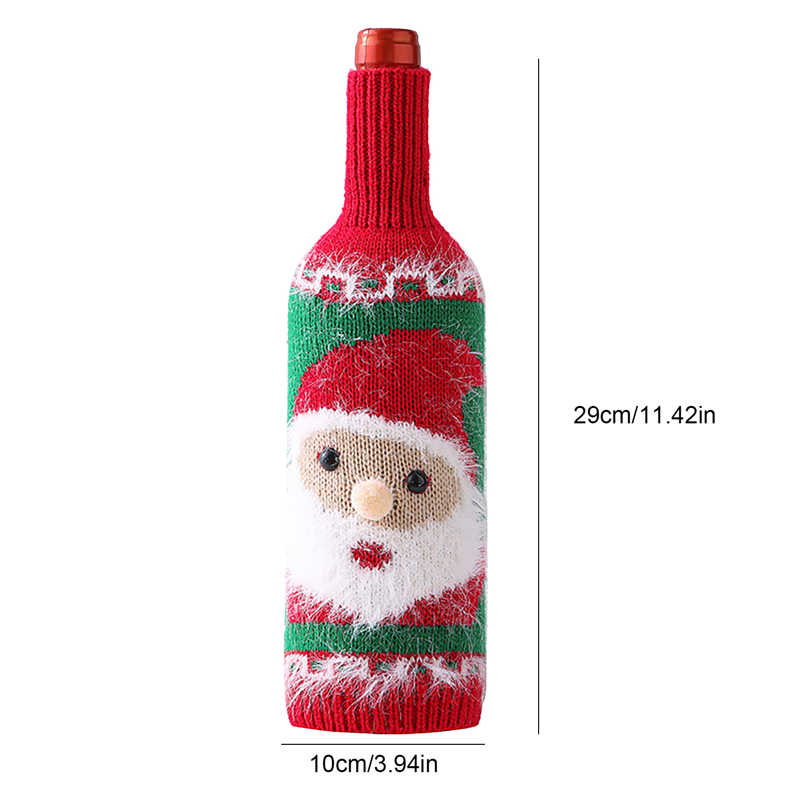 

Santa Snowman Wine Bottle Cover Knitted Wine Bottle Cover Dining Table Cham, 501 Original
