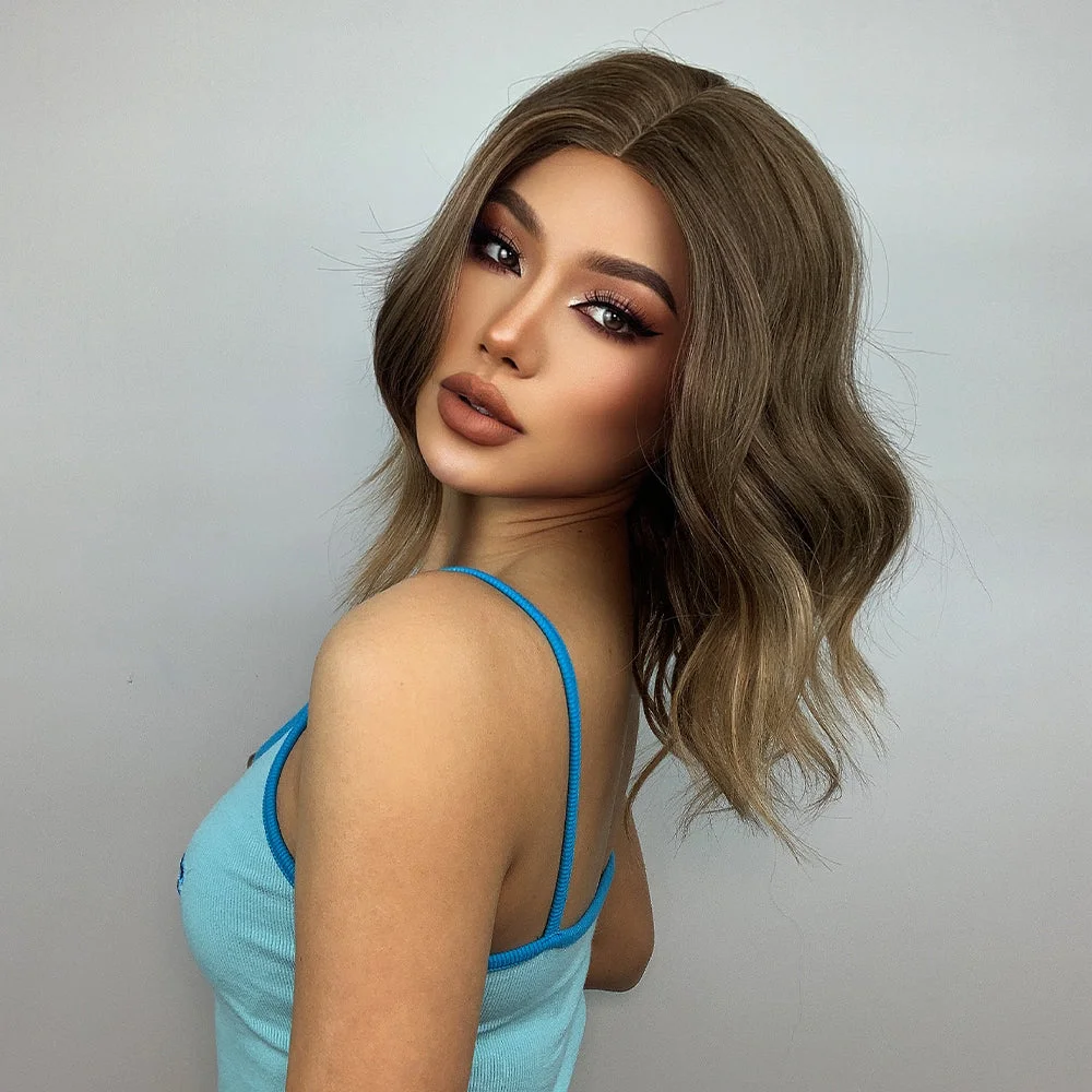 【C14】13 Inches Natrural Curly Synthetic Wig