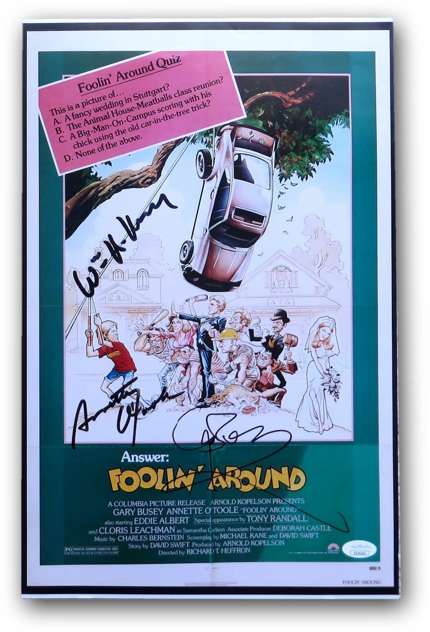 Foolin' Around Multi Signed Auto 11X17 Photo Poster painting William H. Macy Busey JSA EE36591