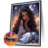 (40*50cm)Star Moon Girl - Round Partial AB Drill Diamond Painting