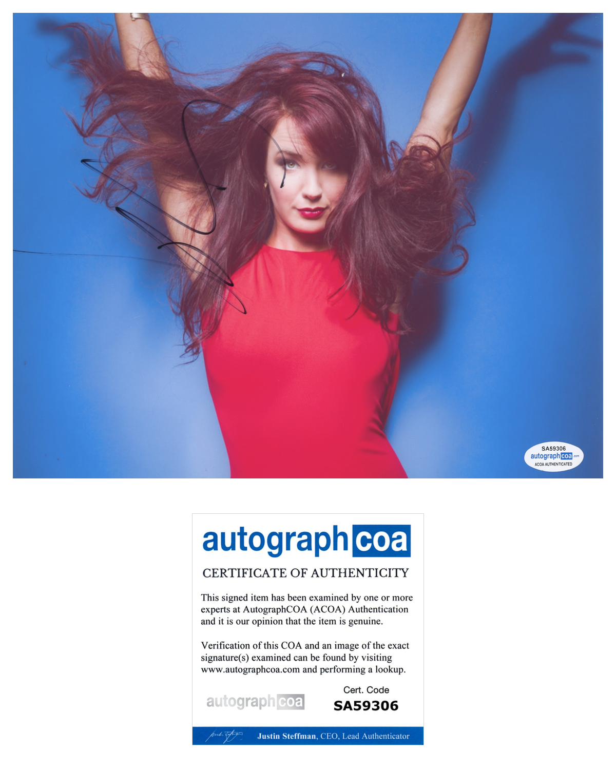 Sierra Boggess Signed 8x10 Photo Poster painting The Phantom of the Opera Broadway ACOA COA