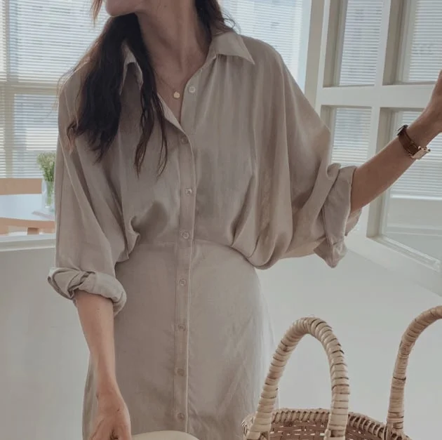 Vintage Cotton Linen Dress