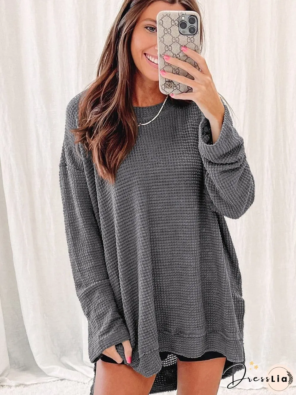 Everyday Waffle Knit Sweater