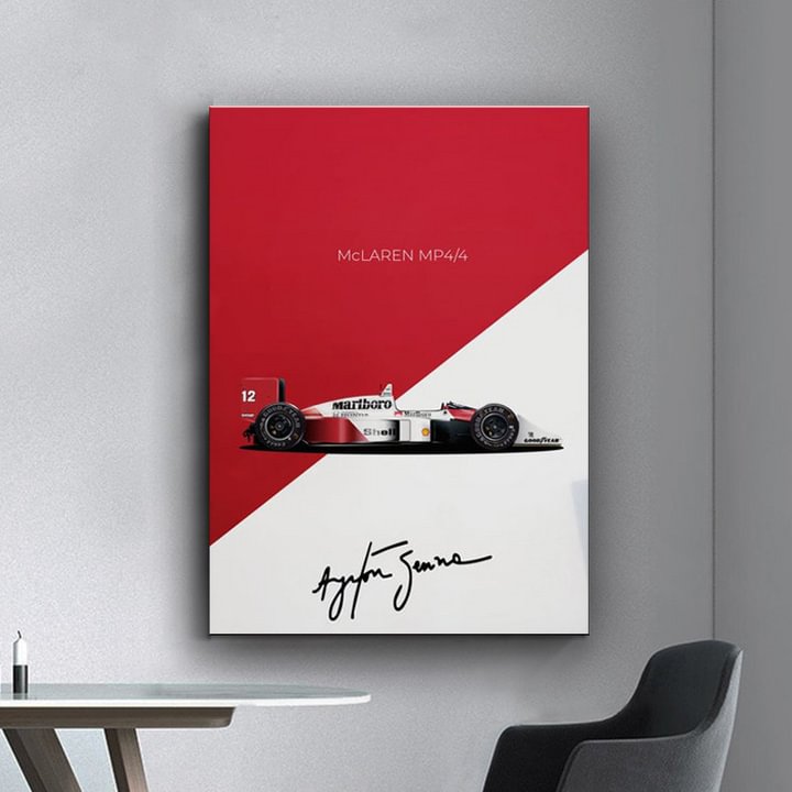 Ayrton Senna Formula 1 McLaren Poster Or Canvas