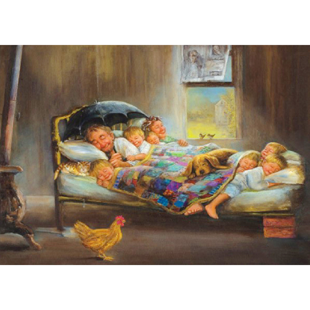 

Happiness Family - Round Drill Diamond Painting - 30*40CM, 501 Original
