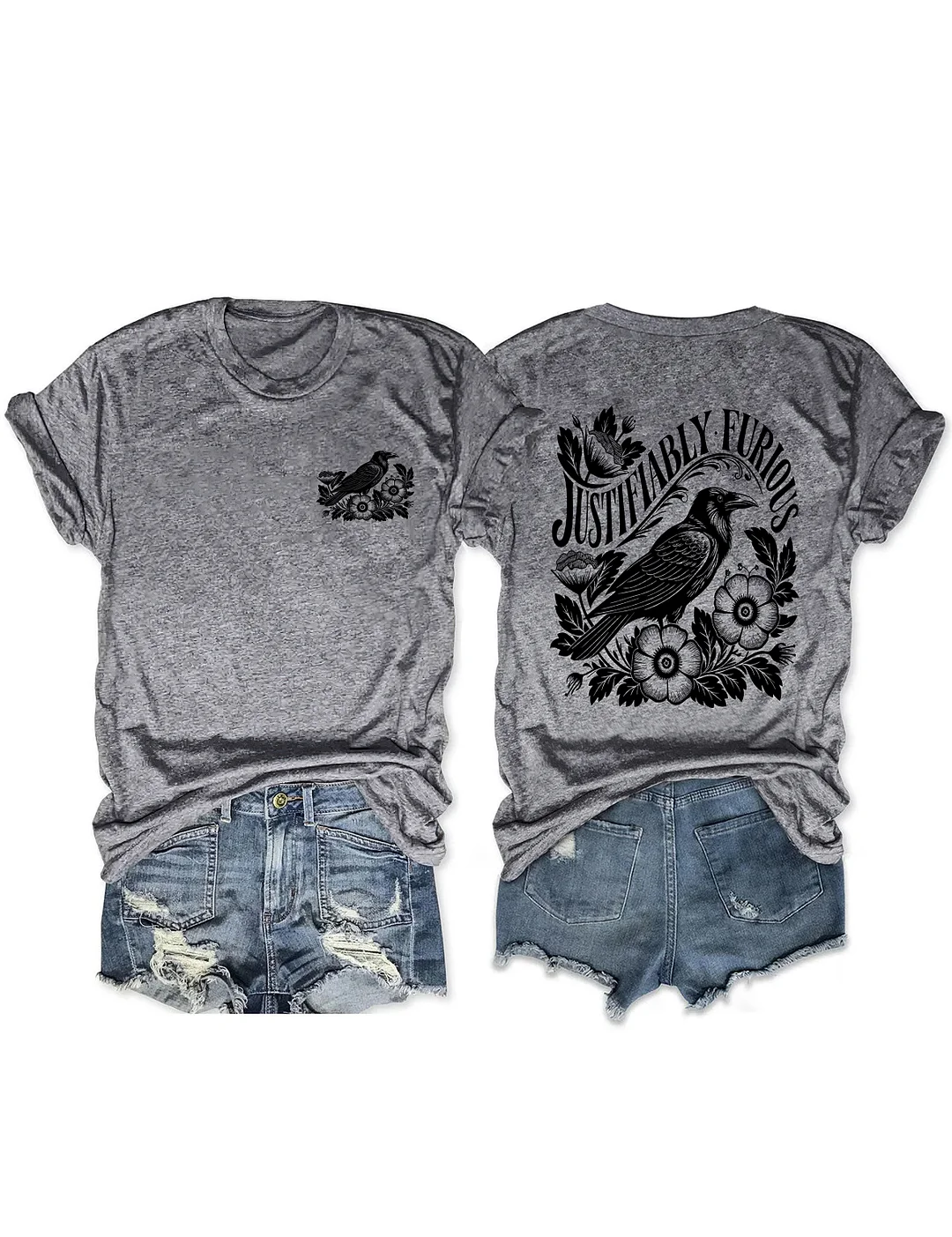Justifiably Furious Raven T-shirt
