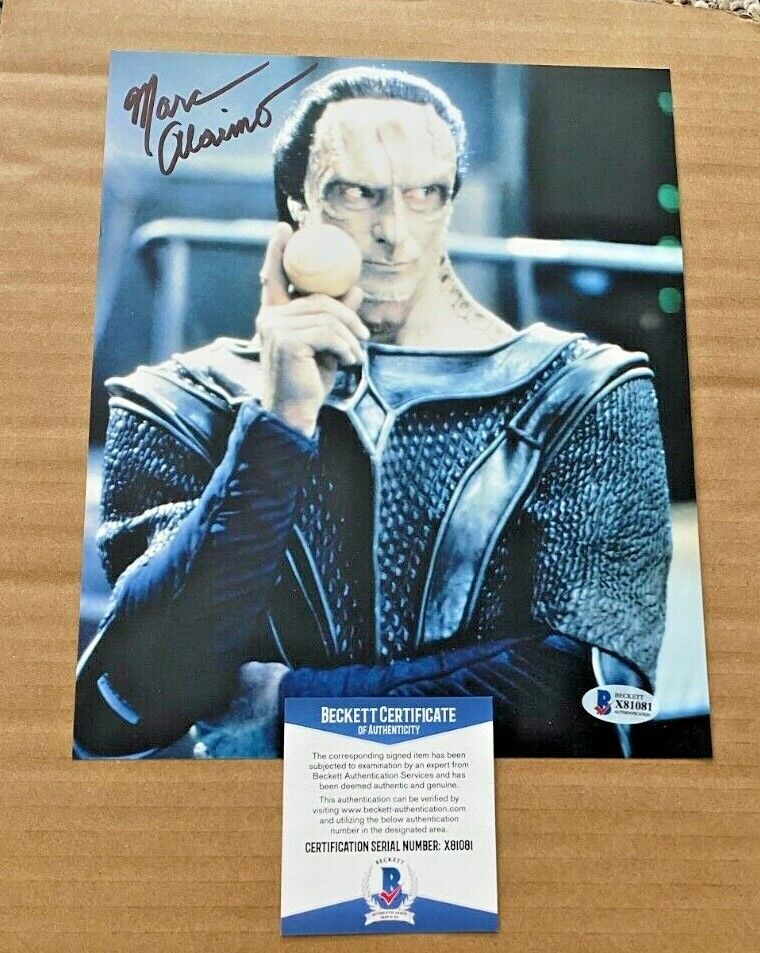 MARC ALAIMO SIGNED STAR TREK 8X10 Photo Poster painting BECKETT CERTIFIED #3