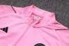 23-24 Miami Half Zipper Long Sleeved Pink Training Jacket Set
