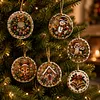 6pcs Forest Xmas Pearl Art Diamond Painting Pendant