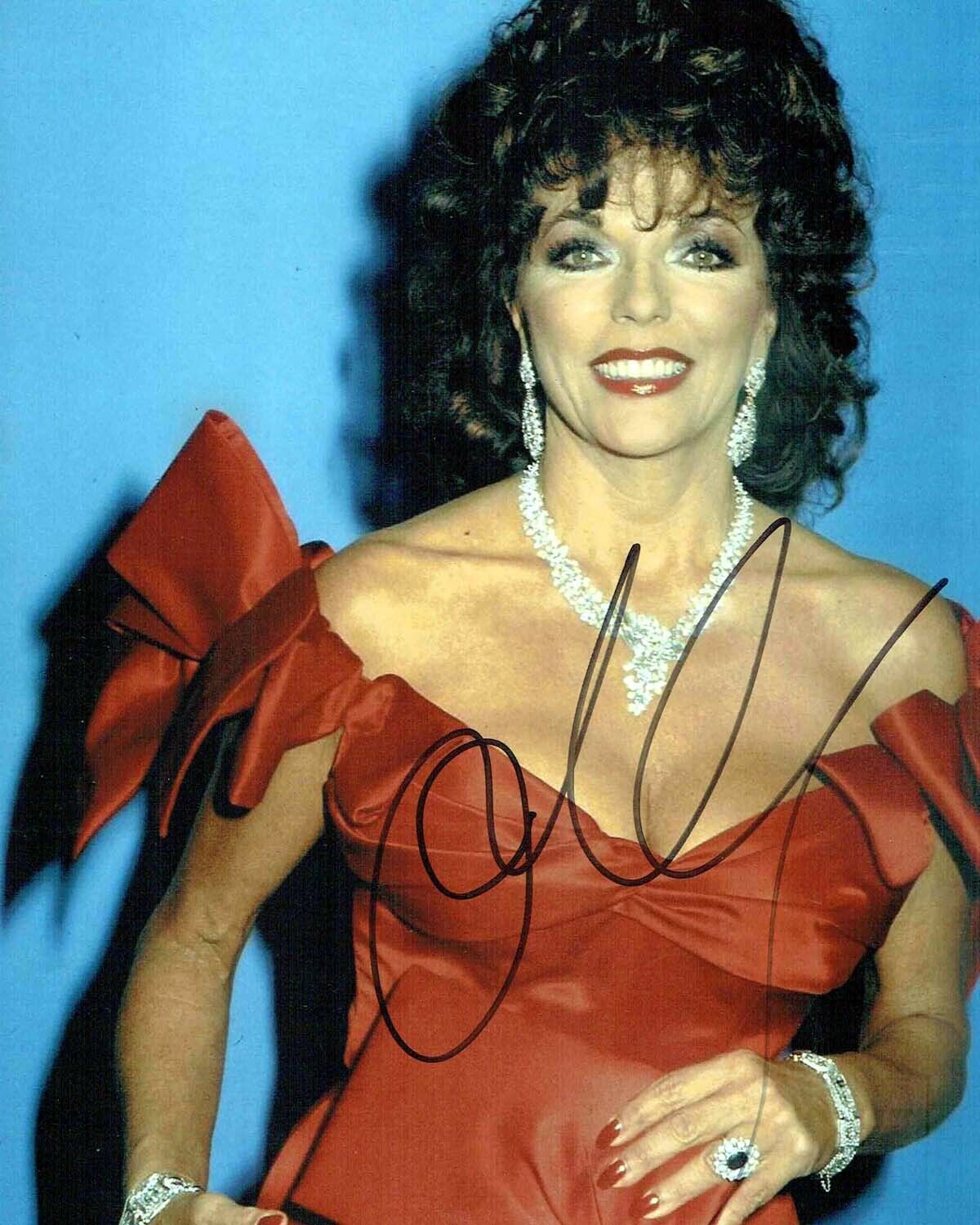 Joan COLLINS SIGNED Autograph 10x8 Photo Poster painting 1 AFTAL COA English Actress Author