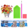 DIY Flower Vase Diamond Painting Single-sided Desktop Ornaments