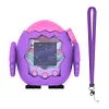 Cute Owl Silicone Cover Fit for Tamagotchi Paradise Pet Accessories Protective Sleeve Case with Lanyard Scratch-Resistant