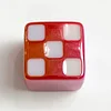 100PCS Lovely Flashing Painting Square Plaid Dice DIY Beads