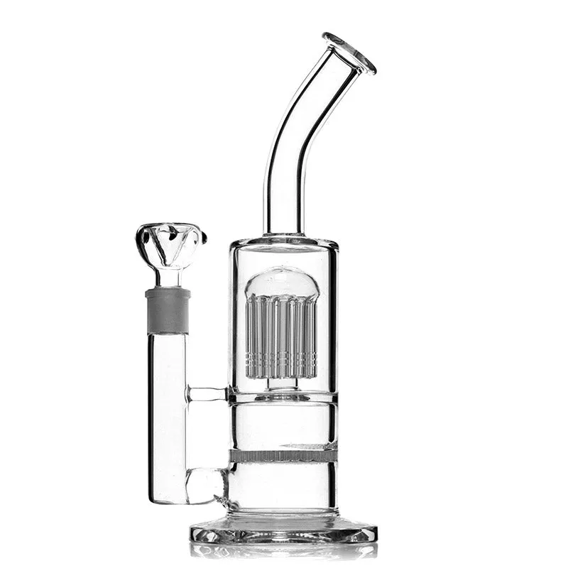 13" Bent Neck Honeycomb to Tree Perc Water Pipe