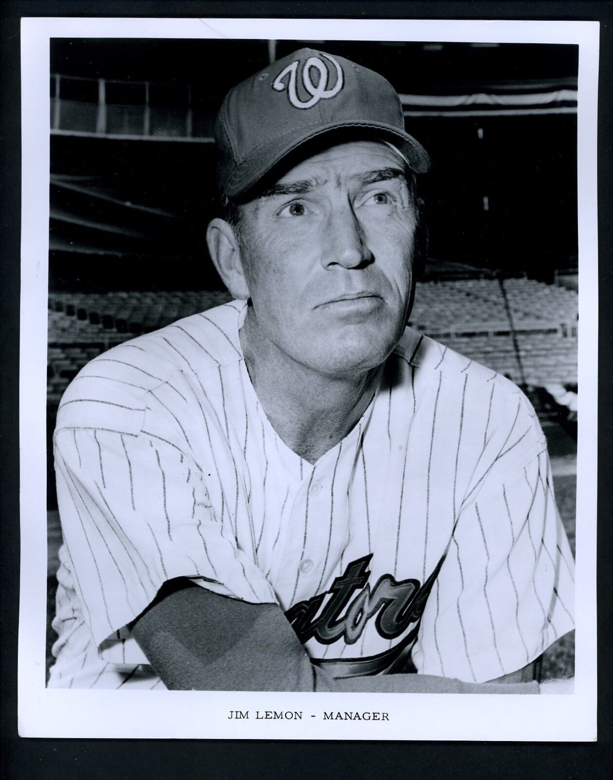 Jim Lemon Manager of Washington Senators Type 1 1968 Press Photo Poster painting