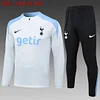 2024/2025 Tottenham Half-Pull Training Suit Light Gray Football Shirt 1:1 Thai Quality